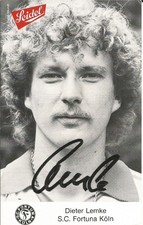 Dieter Lemke - Fortuna Köln AK Anfang der 80er  - signiert - RAR - Ex VfL Bochum
