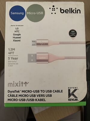 Belkin DuraTek (1,2 m) Micro-USB auf USB Kabel (roségold) E