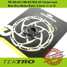 Tektro TR160-45/180-45/203-45 Center-Lock Bike Disc Brake Rotor 2.3mm 1 or 2 