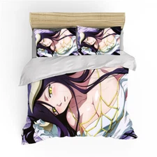Overlord Albedo Single Double Queen King Size Bed Quilt Doona Duvet Cover Set