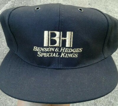 NEW Benson & Hedges Special Kings Black & Gold Snapback Hat ''Take The Edge Off''