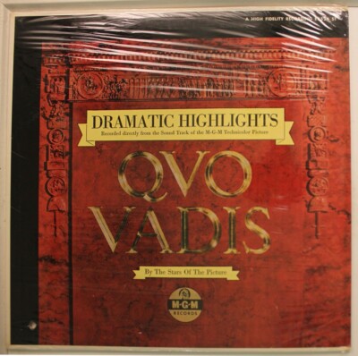 Miklos Rozsa LP Quo Vadis Soundtrack On Mgm - Sealed / Sealed
