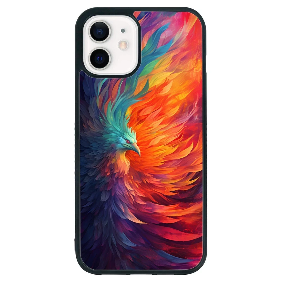 Cubierta Burning Demonic Phoenix amigable para Samsung Galaxy Apple iPhone Foto 3 de 4