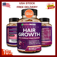Hair Growth Vitamins for Women  Biotin 10,000Mcg, Collagen, Patented Optimsm ,