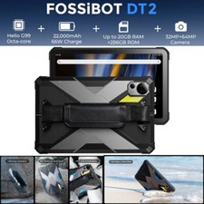 22000mAh FOSSiBOT DT2 4G Rugged Tablet Phone Android Mobile Waterproof 20+256GB