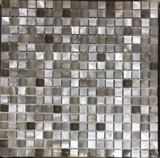 Extra American Olean Delfino Tropical Beach Metal Mosaic Square Wall Tiles