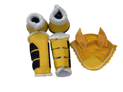 Ensemble de coussinets de selle de saut assortis Euro Horse, filet d