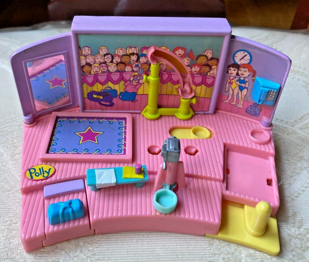 Vintage 1999 Polly Pocket Uneven Parallel Bars Gym Gymnastics Set Only