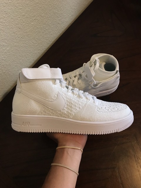 air force 1 ultra flyknit mid triple white