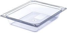 10220B07 Storplus Half Size Food Pan Polycarbonate 2.5" Deep Clear