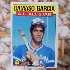 1986 Topps AL All-Star - Damaso Garcia #713 - Toronto Blue Jays