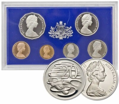 1981-S US Mint Proof Set – 6 Coins Incl. SBA Dollar - Foto 11