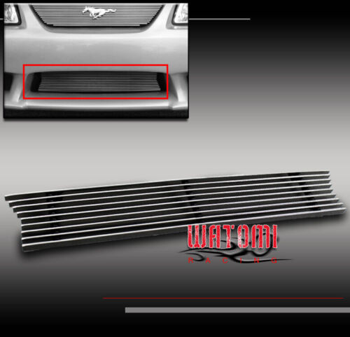 99-04 FORD MUSTANG SALEEN FRONT BUMPER LOWER ALUMINUM POLISHED BILLET GRILLE NEW - Foto 1 di 4