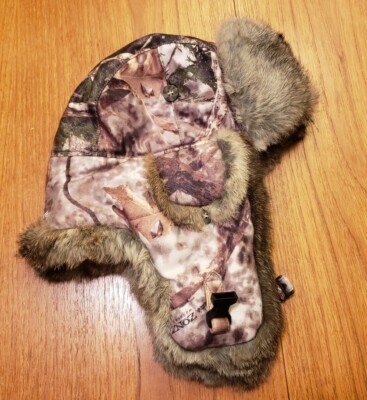 Mad Bomber *M* Cabelas Zonz Woodland Genuine Rabbit Fur Hunting