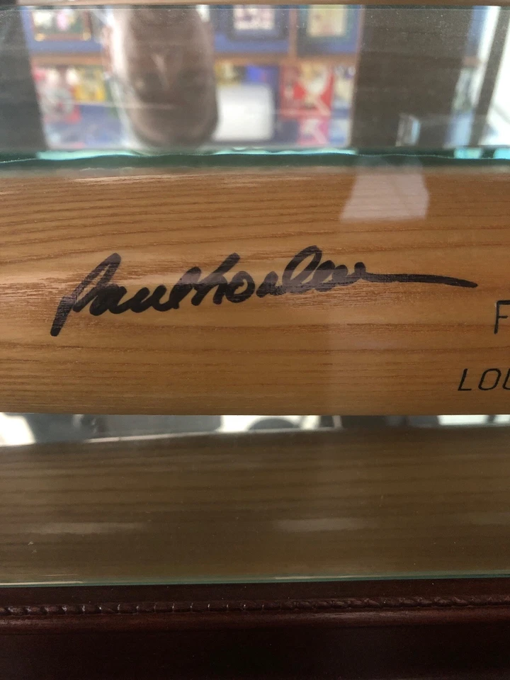 Bate de béisbol profesional Louisville Slugger firmado por Paul Lo Duca genuino Florida Marlins Foto 2 de 4