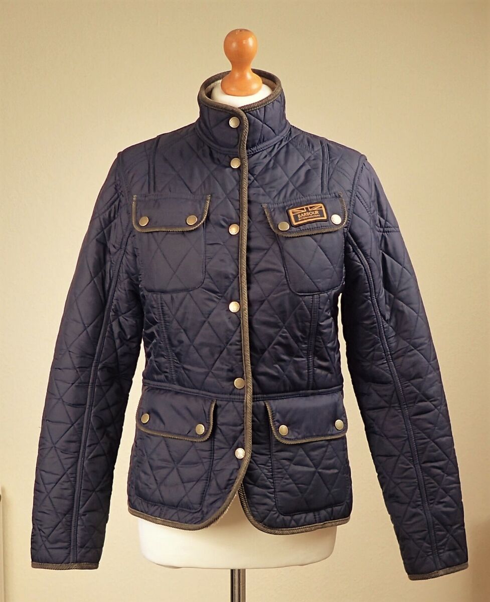 Barbour Winter Vintage International UK 10 EU36 Fleece Lined ...