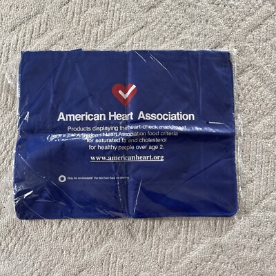 American Heart Association reusable shopping tote bag never used in packaging