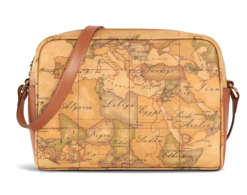 ALVIERO MARTINI 1° CLASSE E016 6000 TRACOLLINA CERNIERA ZIP BORSA DONNA NATURAL