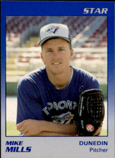 1989 Star Dunedin Blue Jays MIKE MILLS RC BLUE JAYS REDS PADRES