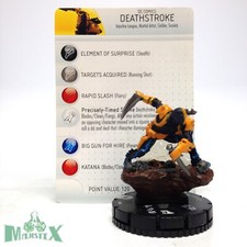 Heroclix Justice League New 52 set Deathstroke 020 Rare figure w/card 