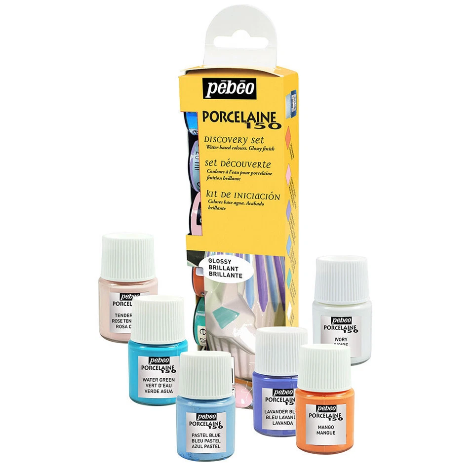 6pc Pebeo Porcelaine Paint 150 20ml Set A Creative Art Painting medium  - image 4 of 4