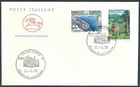 1999 ITALY FDC HORSE EUROPE NATIONAL PARKS NO ARRIVAL STAMP - CG