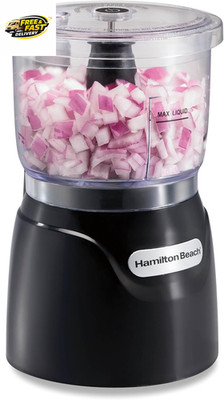 Electric Vegetable Chopper & Mini Food Processor, 3-Cup, 350 Watts, for Dicing,