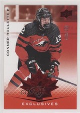 2021 Upper Deck Team Canada Juniors Exclusives 158/250 Conner Roulette #88 a0s
