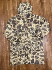 Vintage Columbia Gore-Tex Frog Camo Duck Hunting Hooded Jacket Parka Mens Large
