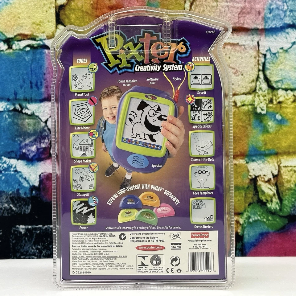 Nuevo Sistema de Creatividad Pixter C3218 Fisher-Price 2003 Vintage Niños Niño Sellado Foto 2 de 4
