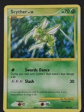 2009 Scyther Platinum Secret Rare Holofoil Pokémon Card Base Set 2 130/127 L/MP