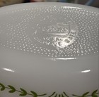 Vintage Glasbake Green Daisy Pattern 238 Oval Milk Glass Casserole Dish, USA — photo 8