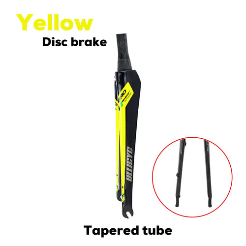 Carbon Quick Release Road Bike Hard Fork Disc/Rim Brake Tapered Rigid Fork 700C - Picture 32 of 43
