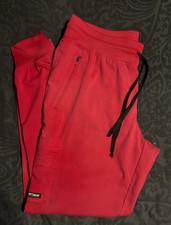 Grey  s Anatomy Stretch Eden Jogger 5 Pocket Scrubs Vibrance Pink Women  s Medium