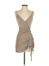 Fashion Nova Women Brown Cocktail Dress XS