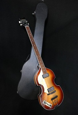 Hofner HCT-500/1L SB BEATLE BASS Left Handed VINTAGE Brown Burst AND HARD CASE
