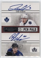 2010-11 Panini Dominion Pen Pals 38/50 Brayden Schenn Luke Schenn #18 Auto 0c3