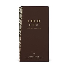 LELO HEX Respect XL Kondome 12 Stück latexfrei sechseckige Struktur