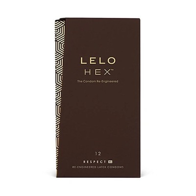 LELO HEX Respect XL Kondome 12 Stück latexfrei sechseckige Struktur