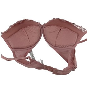 La Perla Mauve Lace Push Up Bra Padded Underwire Strappy Adjustable Straps Lux