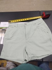 Bill Blass Womens Denim Green Jean Shorts VTG Sz 12