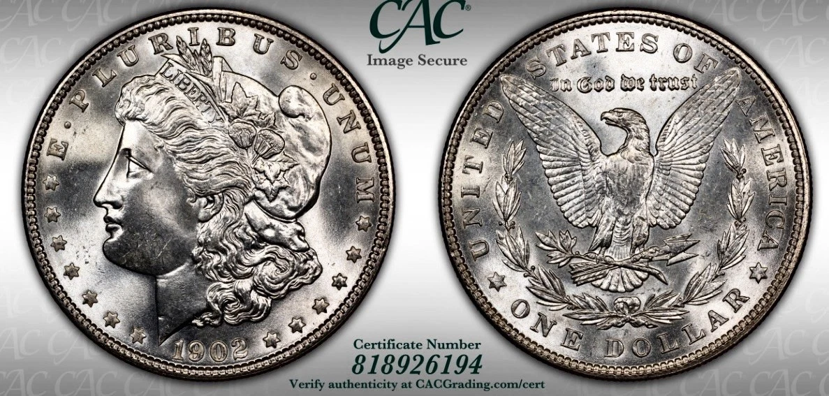 1902 Year Grade MS 65 Morgan Dollars (1878-1921) for sale | eBay
