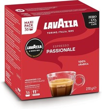Lavazza a Modo Mio Passionale Coffee Pods Espresso, 36 Capsules, 100% Arabica 0.37 per lighter