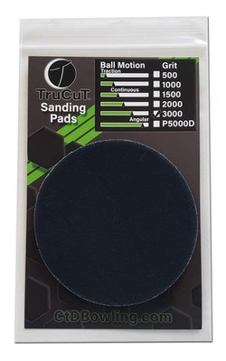 Sanding Pads for Bowling Balls   3000 Grit, 5 Inch Resurfacing Solution