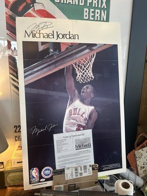 1985 Sports Illustrated Michael Jordan Rookie Year Poster JSA