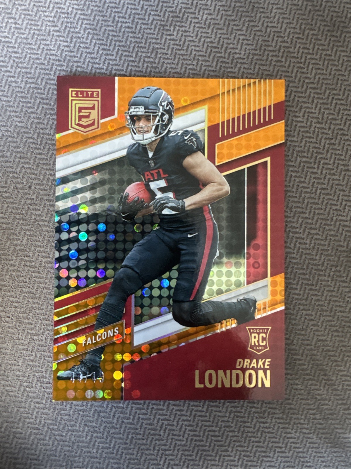 2022 Panini Donruss Elite - Rookies Drake London #120 Orange /49 (RC)
