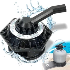 Pool Multiport Valve Alloy Steel Polypropylene 1.5in Clamp 6-Way Replacement