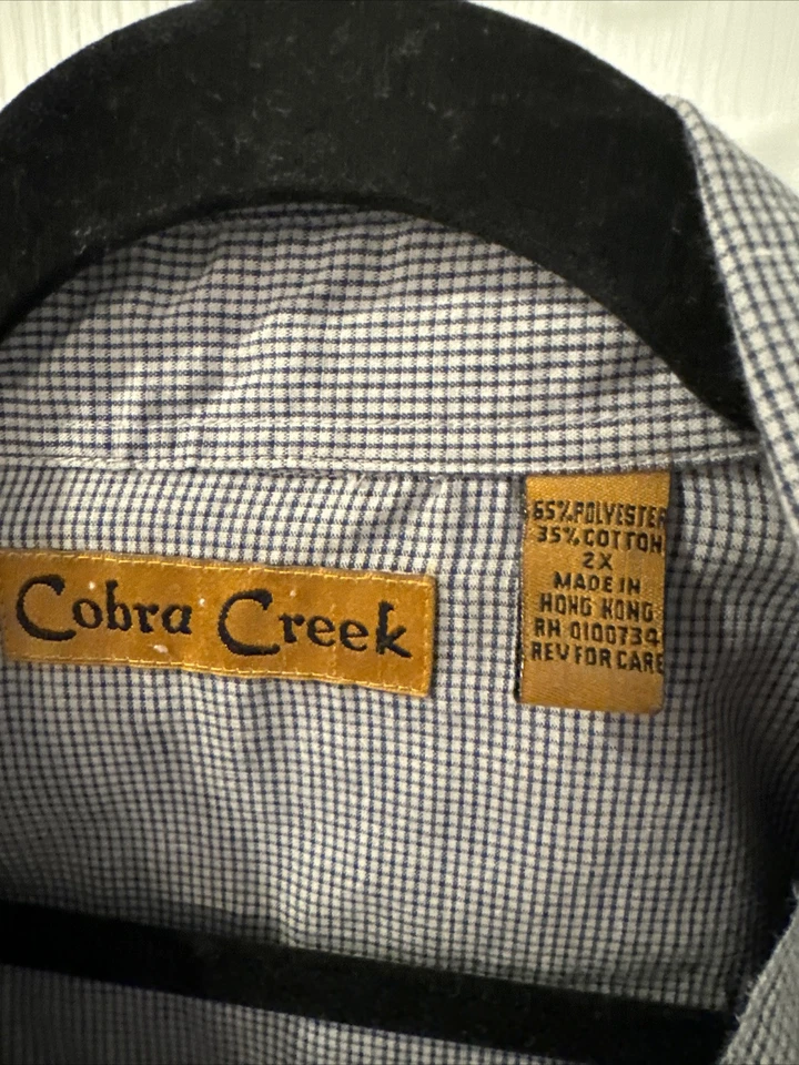 Cobra Creek Western Style Pearl Snap Check/plaid Casual Shirt Mens XXL - Image 2 of 4