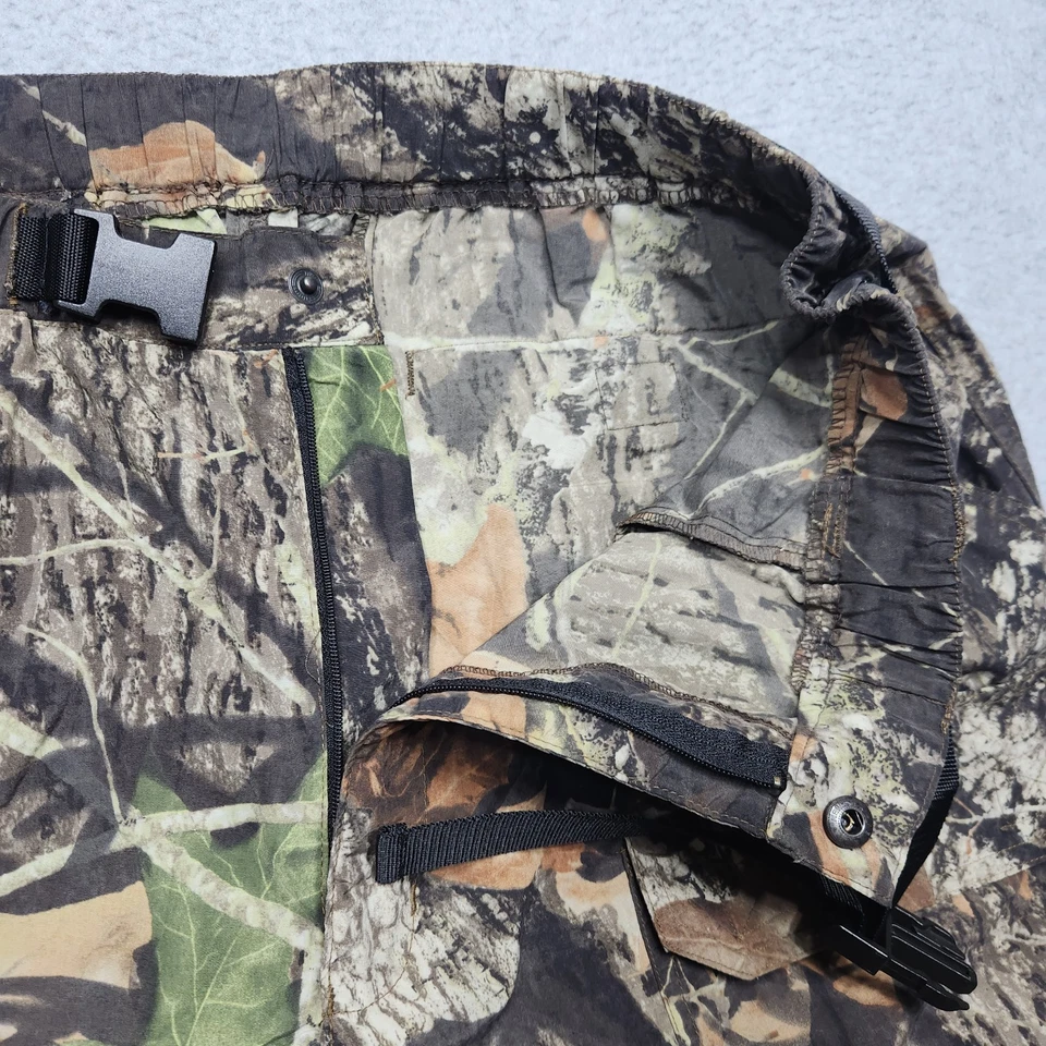 Mossy Oak Camo Pants Mens Large Camouflage Treklite Zip Off Outdoors Hunting - Image 4 of 4
