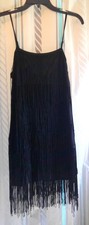 NWT "Windsor Store" 1920's 6 Tiers Fringe Flapper DRESS Sz L (Woman Sz 10-12)
